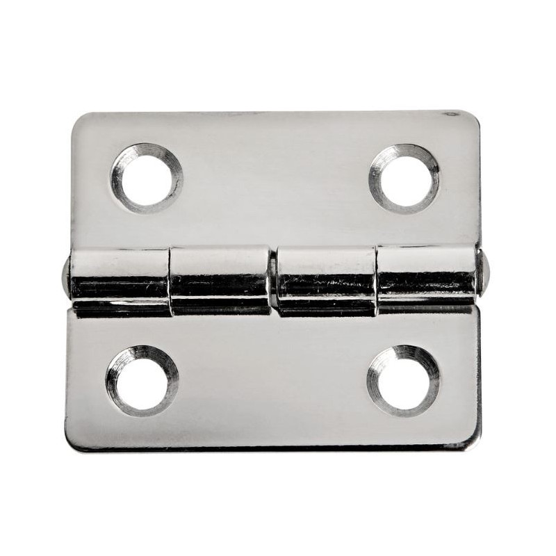 Charnière inox 1 3 mm rectangle meuble coffre bateau