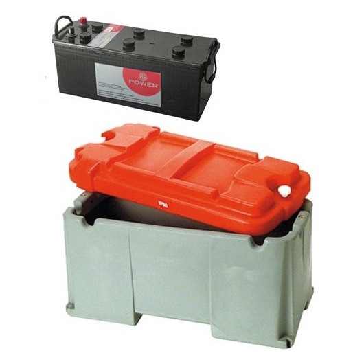 Bac à batterie grande capacité 1 batterie - 120 à 200 A - 300 x 600 x 320 mm
