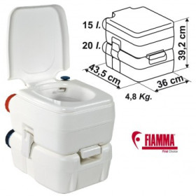 GOPLUS 20L Toilette Portable WC Chimique Mobile pour Camping Caravanes  Hôpital Voyage en HDPE 41x35x41 Gris/Vert (Gris)