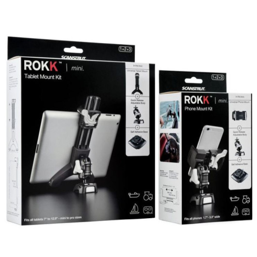 Kit pince universelle tablette avec ventouse ROKK mini