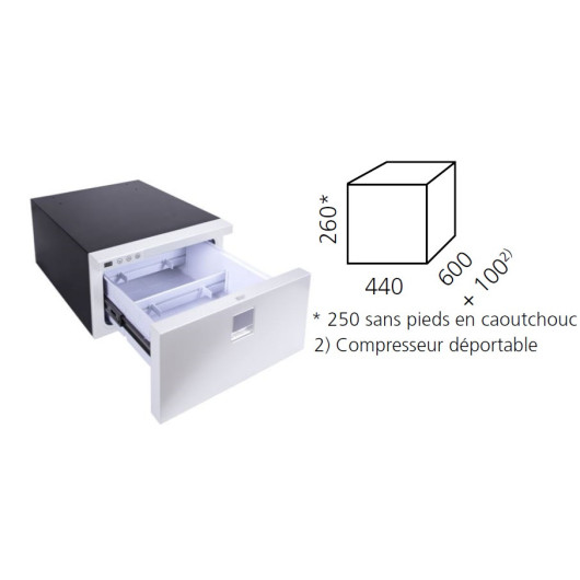 Un tiroir réfrigérant pour camping-car: le réfrigérateur ou congélateur  Webasto Drawer 70 – Le Monde du Camping-Car