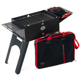 Jim valise-barbecue à charbon de bois en acier full-black, Barbecue  charbon pour camping-car, Barbecue camping & accessoires, Accessoires  Camping-car