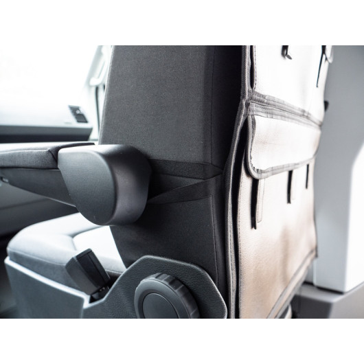 Filet de rangement élastique pour dossier de siège automobile - 30 x 28 cm