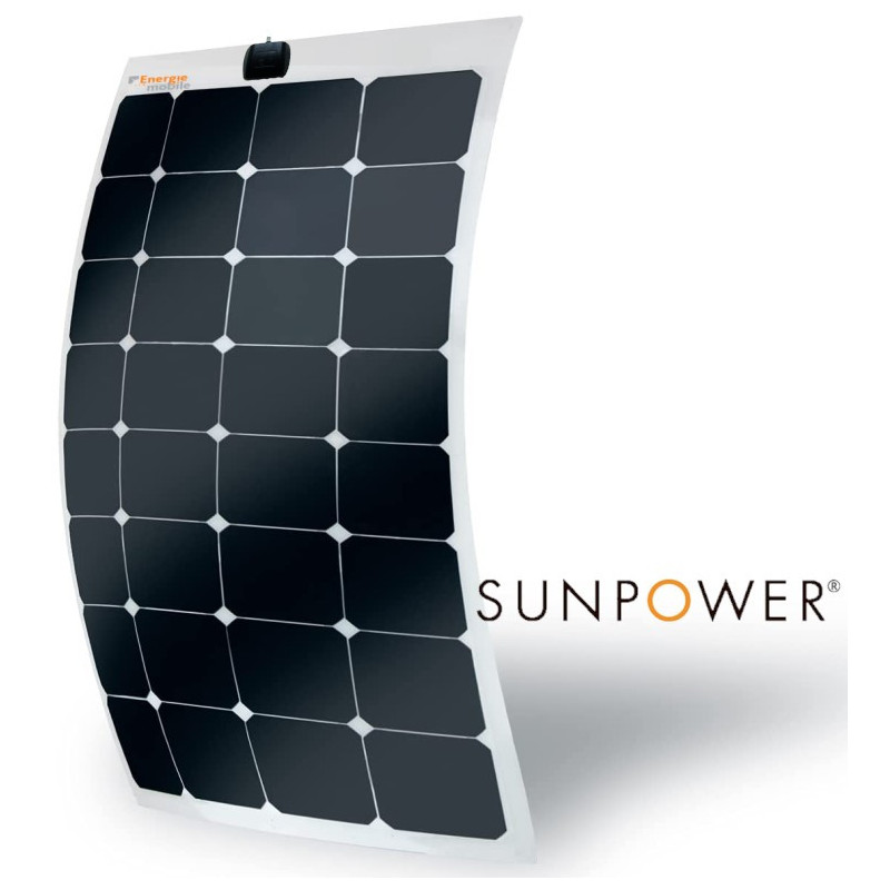 Panneau solaire flexible 50W 12V à cellules back contact haut rendement