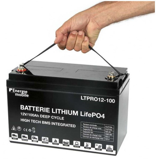 Batterie lithium 100 Ah 12V haut de gamme pour bateau et van aménagé - H2R  Equipements