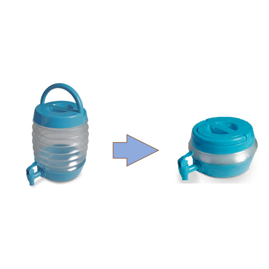 4 pièces Bidons d’eau pliables Portable Pliable Récipient d’eau potable