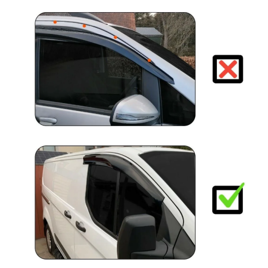 Kit déflecteur de vitres Trafic 2 OMAC - Accessoire carrosserie et  pare-choc fourgon - H2R EQUIPEMENTS
