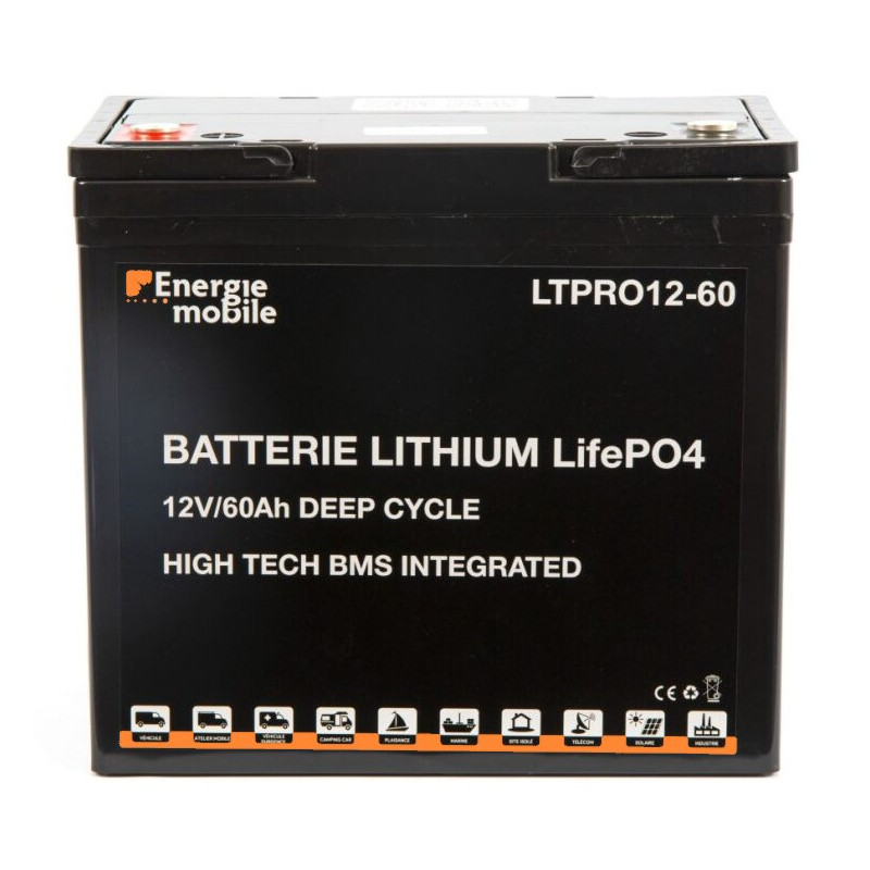 60Ah BATTERIES LITHIUM LT PRO LIFEPO4 ENERGIE MOBILE