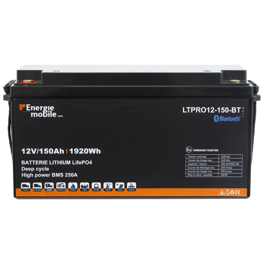 Batterie 60Ah 12V Lithium Carbest