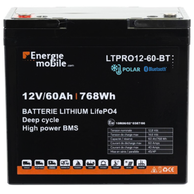 Antarion batterie lithium 150ah 3000 cycles power+ camping car