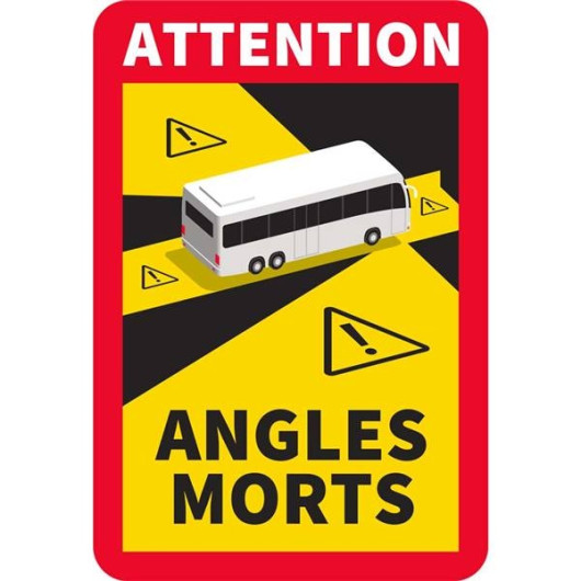 Angles Morts Bus - Autocollant angle mort